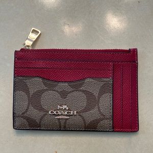 Authentic Coach Leather Card Holder